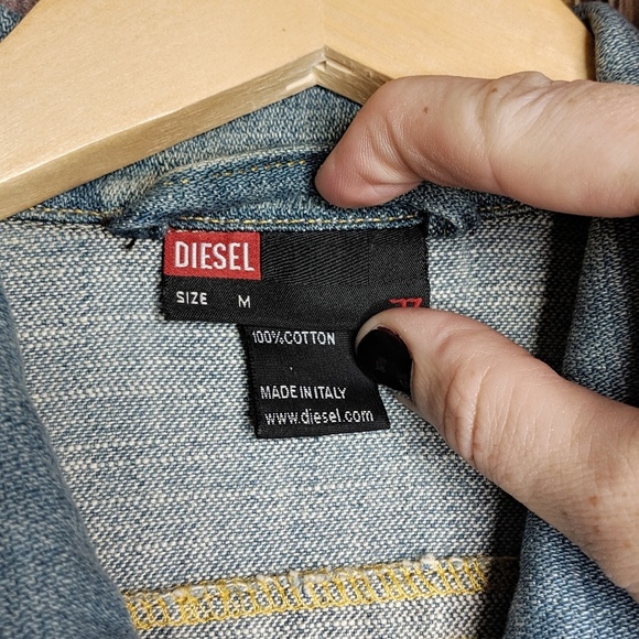 DIESEL Women's Italian Denim Jacket / Vest Medium - Picture 2 of 6